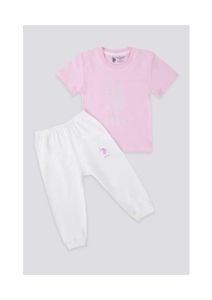 Light Tones Pink Açık Pembe Bebek T-shirt Takım