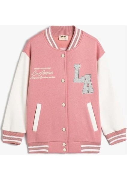 Kız Çocuk Giyim Kolej Ceket - Koton - 4WKG20012AK - Pembe - 5-6 Yaş fiyatları