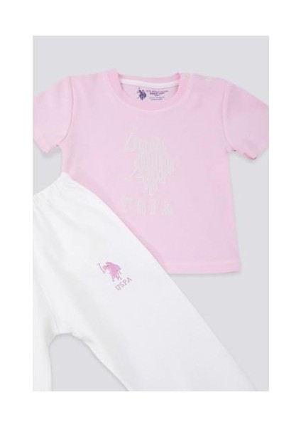 Light Tones Pink Açık Pembe Bebek T-shirt Takım