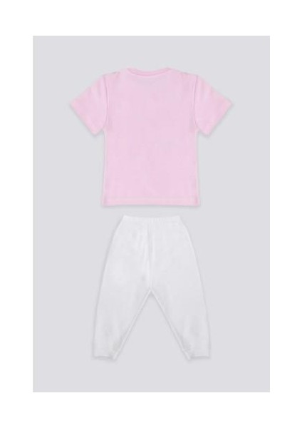 Light Tones Pink Açık Pembe Bebek T-shirt Takım