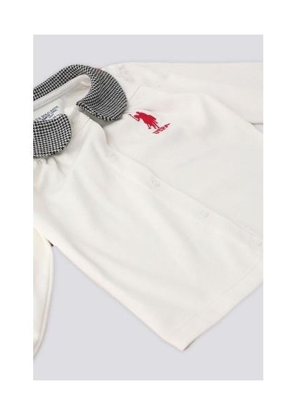 Krem Üst Çıtçıtlı Bebek 2'li Takım