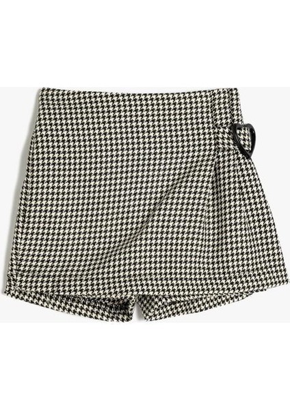 Şort Etek Kalp Toka Detaylı Beli Lastikli fırsatları