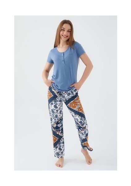 8507-S Kadın Kısa Kol Pijama Takımı indirimleri