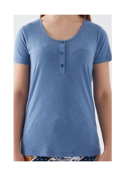 8507-S Kadın Kısa Kol Pijama Takımı