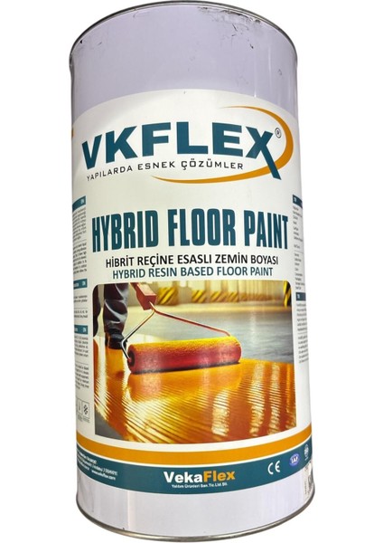 Ennalbur Vkflex Hybrid Floor Zemin Boyası 5 kg Ral 9005