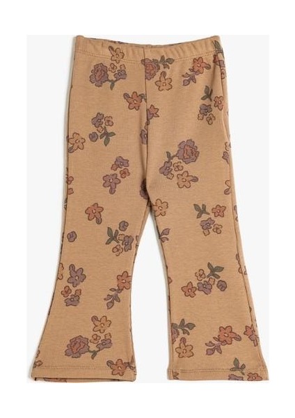 5Wmg40084Ak 5D4 Kahverengi Desenli Kız Bebek Jersey Tayt fırsatları