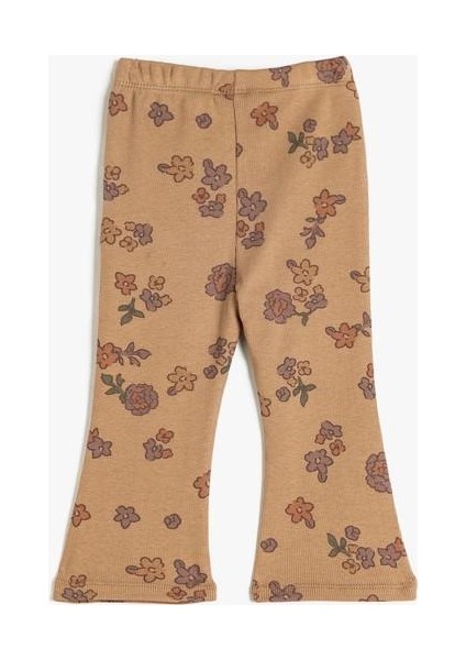 5Wmg40084Ak 5D4 Kahverengi Desenli Kız Bebek Jersey Tayt indirimleri