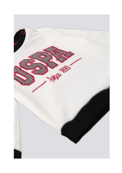 Krem Nakışlı Saç Bantlı Bebek 3'lü Takım indirimleri