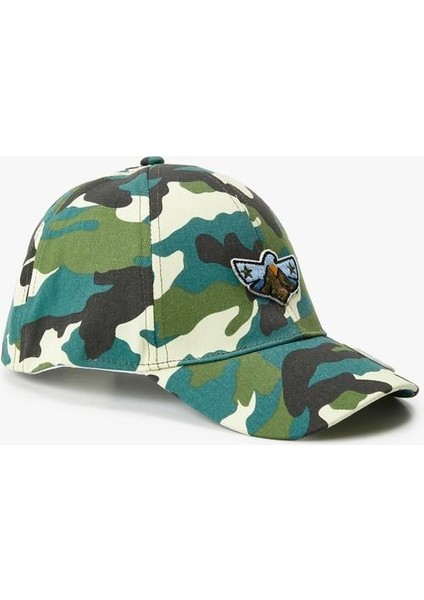 Kamuflaj Kep Şapka Aplikeli Pamuklu fırsatları