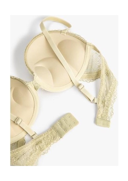 Destekli Dantelli Sütyen Balenli Ekstra Dolgulu indirimleri