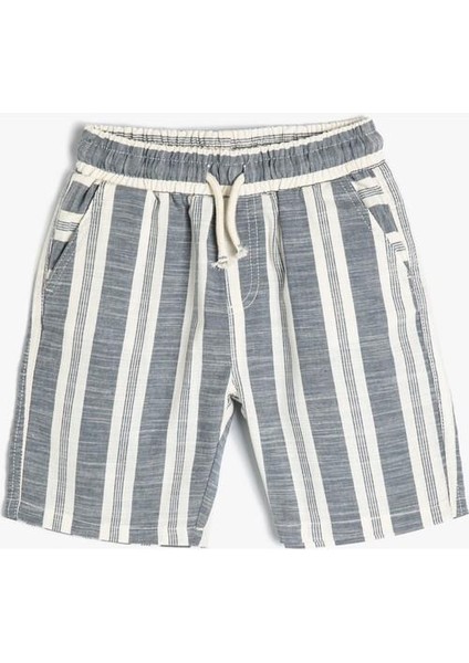 Chino Şort Beli Bağlamalı Cepli Pamuklu fırsatları