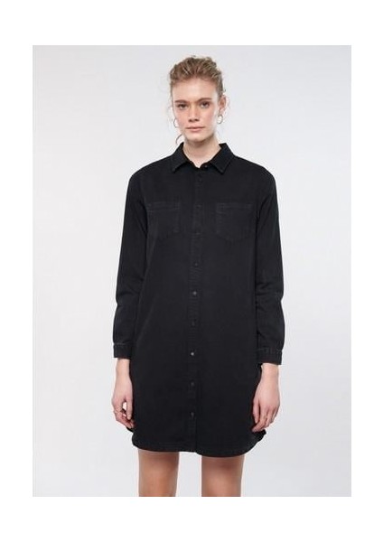 Liz Casual Antrasit Jean Elbise 130656-34926