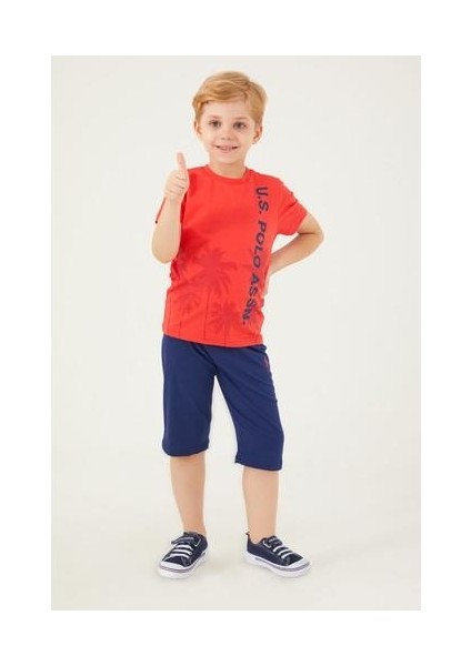 Pomegranate Flower Nar Rengi Erkek Çocuk Kapri Takım