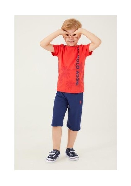 Pomegranate Flower Nar Rengi Erkek Çocuk Kapri Takım