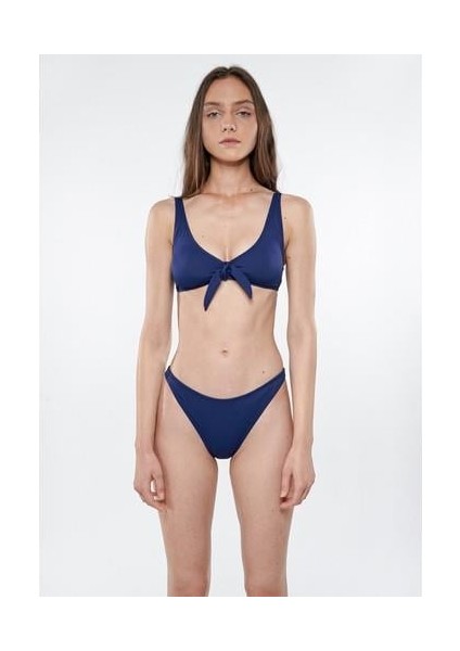 Kadın Dokulu Lacivert Bikini Üstü 1910490-30717
