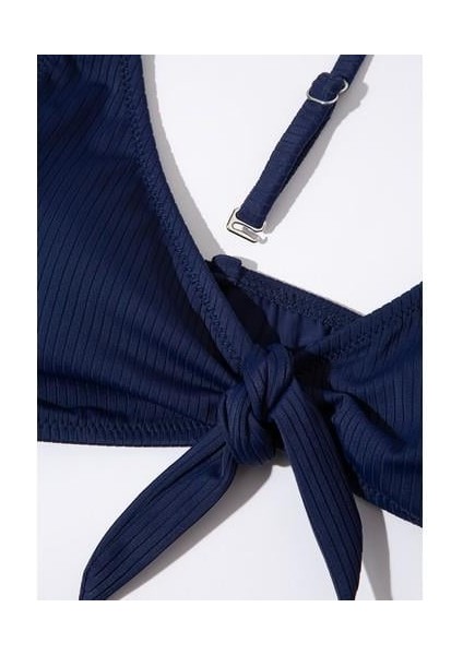 Kadın Dokulu Lacivert Bikini Üstü 1910490-30717