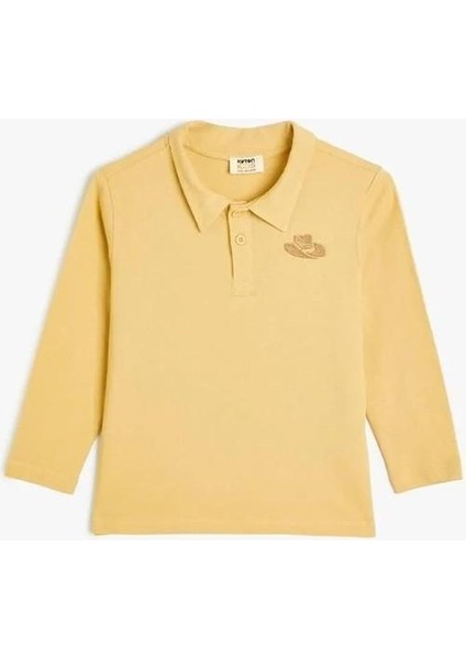 Erkek Çocuk Giyim Polo Tişört - Koton - 5WKB10442TK - Deve Tüyü - 6-7 Yaş fiyatları