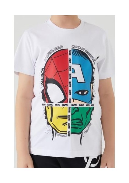 Four Heroes Beyaz Erkek Çocuk Bermuda Takım indirimleri