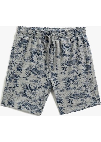 Çiçek Baskılı Şort Beli Bağlamalı fırsatları