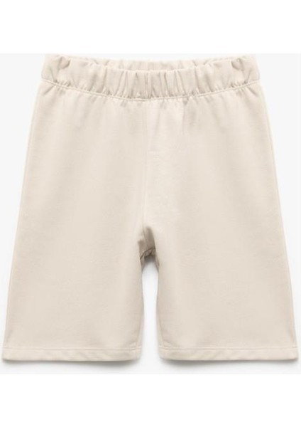 Pamuklu Beli Lastikli Basic Şort fırsatları