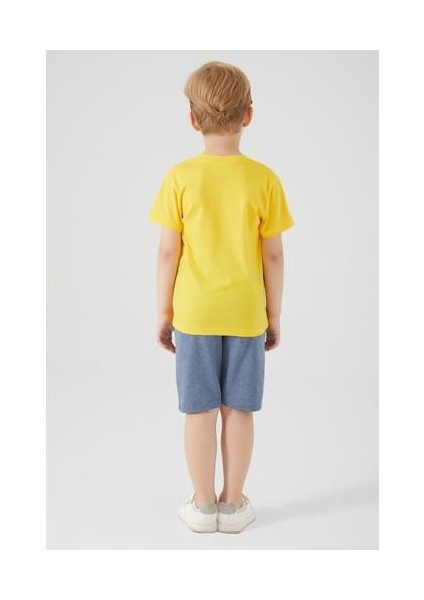 Yellow Hero Sarı Erkek Çocuk Bermuda Takım
