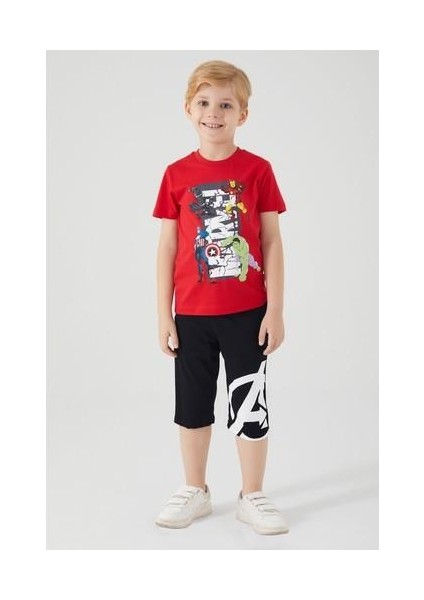 Four Heroes Kırmızı Erkek Çocuk Kapri Takım fırsatları