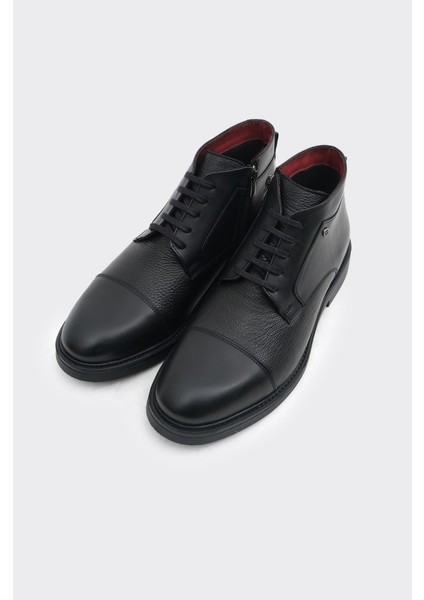 Günlük Fermuarlı Bağcıklı Hakiki Deri Erkek Bot fiyatları