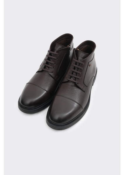 Günlük Fermuarlı Bağcıklı Hakiki Deri Erkek Bot fiyatları