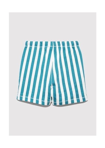 Regular Çizgili Mavi Erkek Çocuk Şort M6410012-89718 indirimleri
