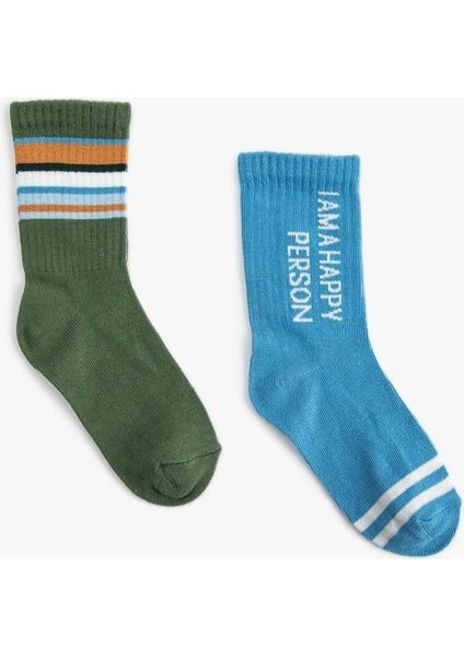 Çorap Seti 2'li Çok Renkli indirimleri