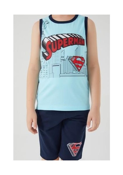 Buildings Deniz Mavisi Erkek Çocuk Bermuda Takım indirimleri