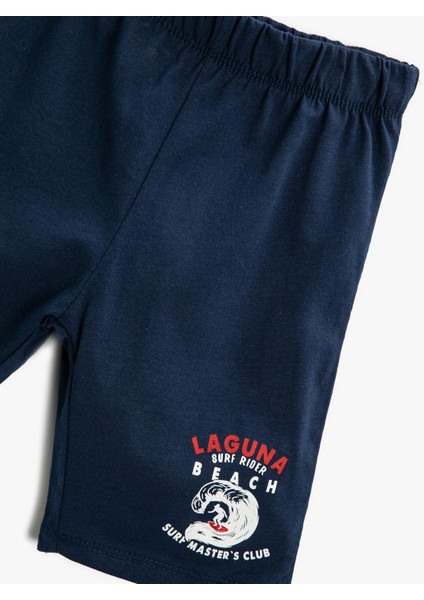 Erkek Çocuk Surf Baskılı Şort Pamuklu modelleri