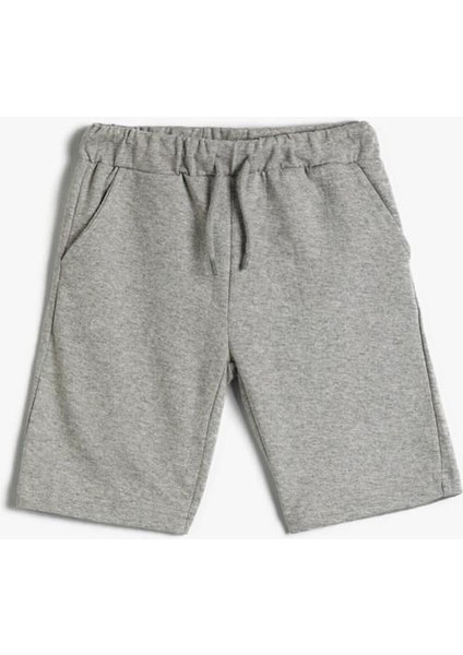 Normal Bel Gri Erkek Çocuk Şort - 2SKB40024TK fırsatları