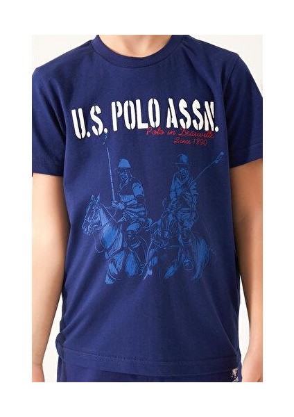 Picture Details Red Lacivert Erkek Çocuk Bermuda Takım