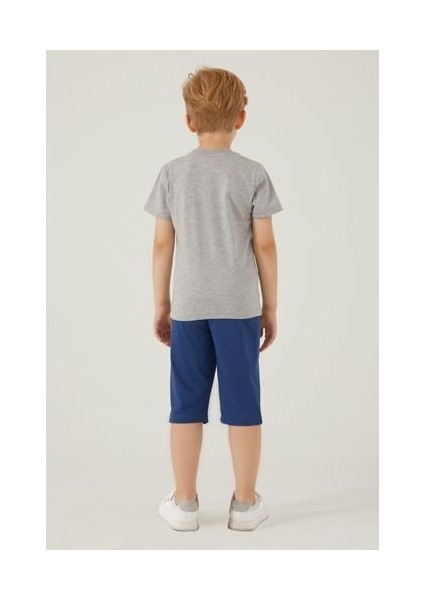 L1569-3 Erkek Çocuk Alt Üst Takım Gri Melanj