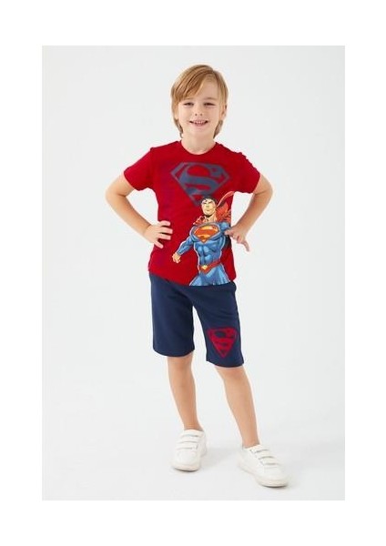 L1560-3 Erkek Çocuk Alt Üst Takım Kırmızı