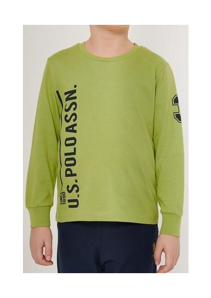 Multicolored Yeşil Erkek Çocuk Uzun Kol Pijama Takım