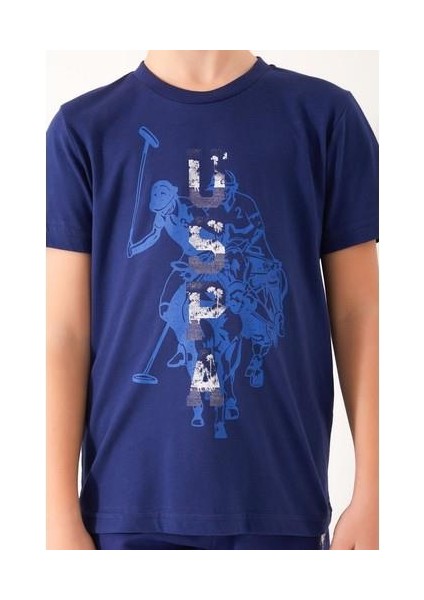 Color Painting Lacivert Erkek Çocuk Bermuda Takım