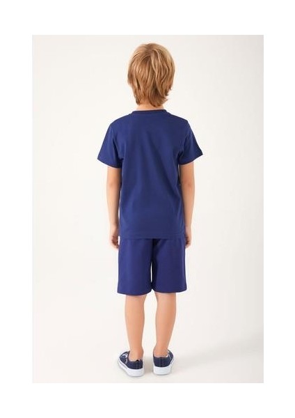 Color Painting Lacivert Erkek Çocuk Bermuda Takım