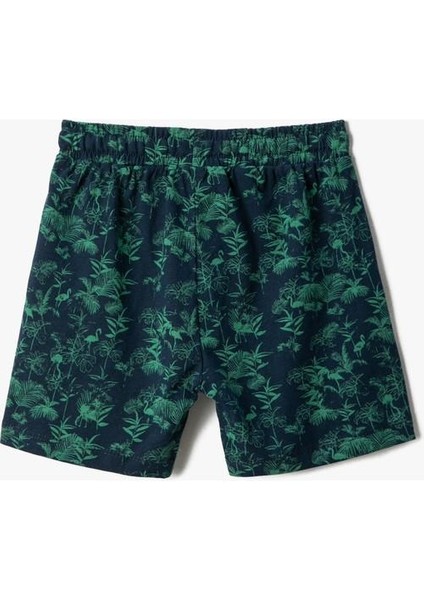 Çiçek Baskılı Şort Beli Bağlamalı fırsatları