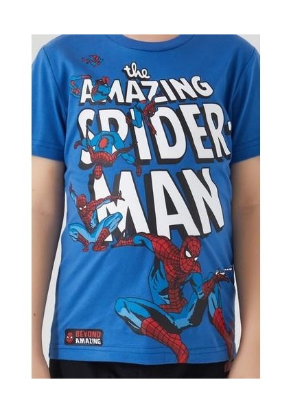 Beyond Amazing The Amazing Mavi Erkek Çocuk Kısa Kol Pijama Takım