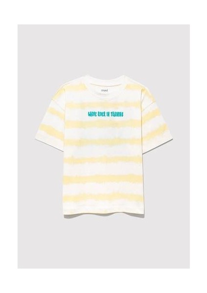 Baskılı Oversize Sarı Erkek Çocuk T-Shirt M6610333-89949 fırsatları