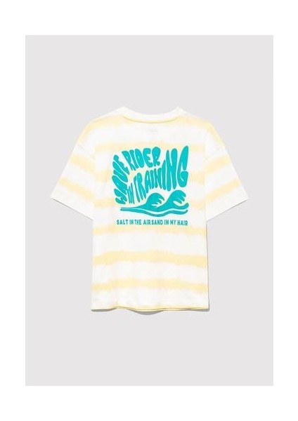 Baskılı Oversize Sarı Erkek Çocuk T-Shirt M6610333-89949 indirimleri