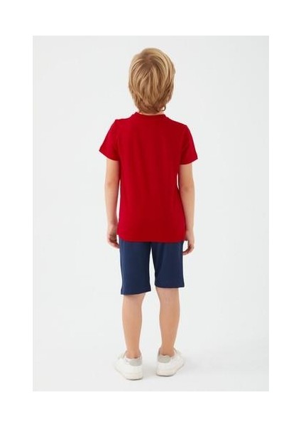 L1560-3 Erkek Çocuk Alt Üst Takım Kırmızı