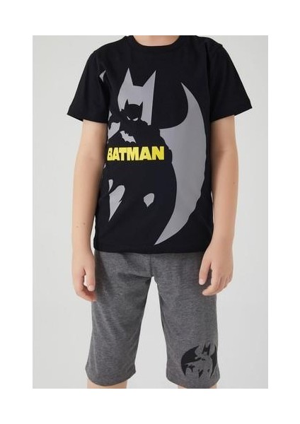 Bat Wings Siyah Erkek Çocuk Kapri Takım indirimleri
