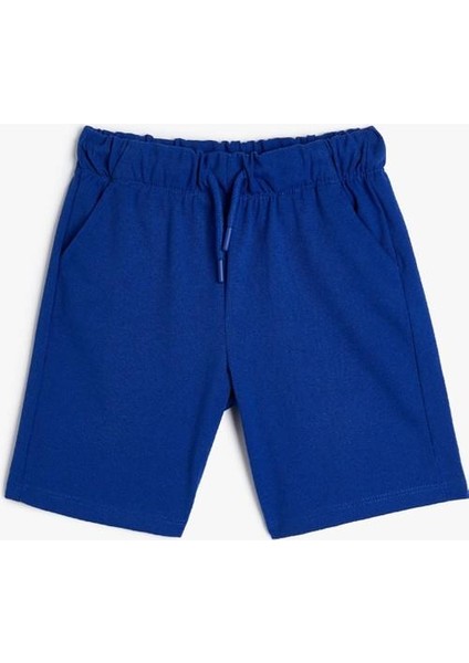 Normal Bel Regular Fit Saks Erkek Şort 4SKB40010TK fırsatları