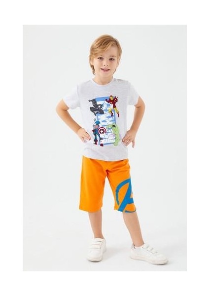 Four Heroes Açık Gri Erkek Çocuk Kapri Takım fırsatları