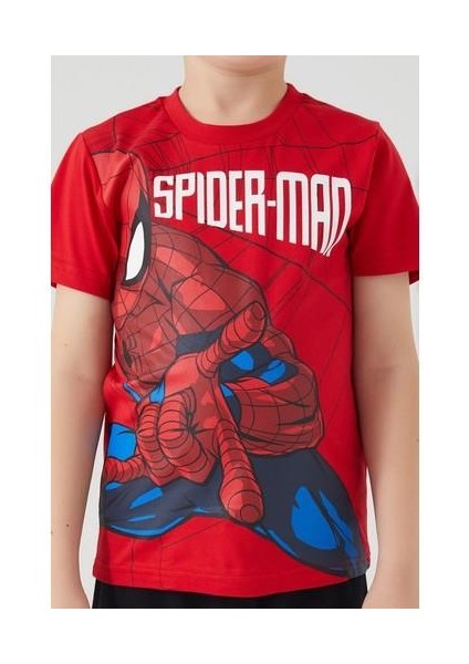 The Flying Hero Kırmızı Erkek Çocuk Kısa Kol Pijama Takım indirimleri