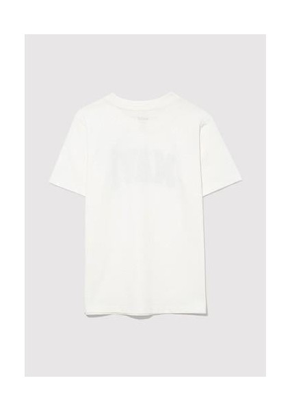 Mavi Logo Baskılı Beyaz Tişört 6610030-81964