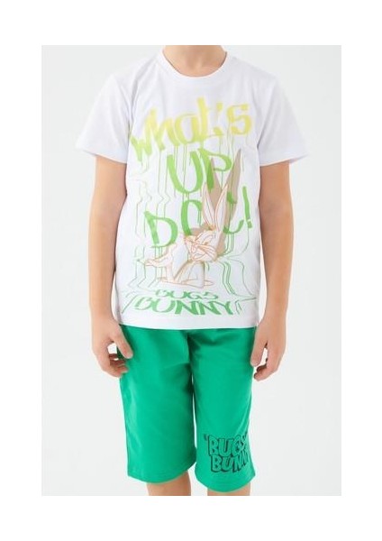 Whats Up Doc Beyaz Erkek Çocuk Kapri Takım indirimleri